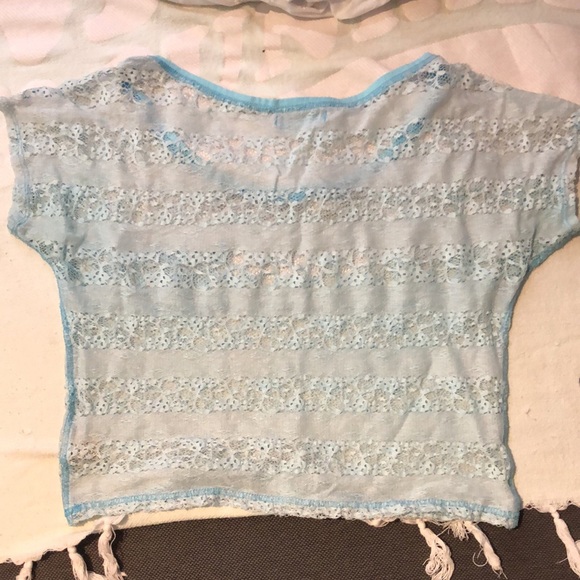 Blue Lace Top - Picture 4 of 4